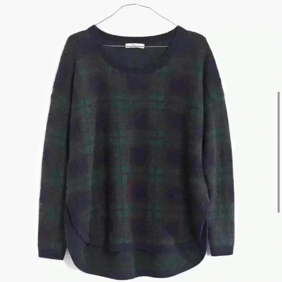 Madewell Plaid Mohair Sweater - Picture 2 of 6